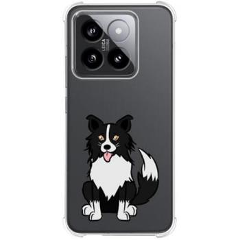 Funda Antigolpes de Silicona para Xiaomi 14 5G con Diseño de Perros 01