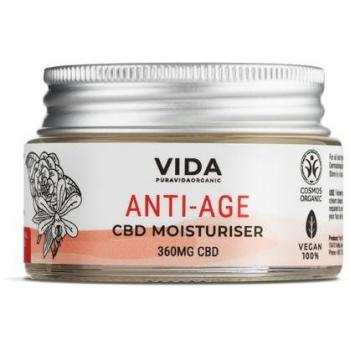 Crema Facial Hidratante Antiedad CBD Vainilla y Rosa Bio 30ml Pura Vida