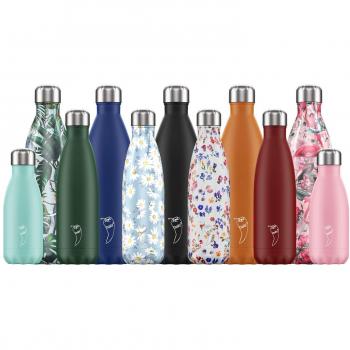 Chilly`s Botella Azul Pastel De Acero Inoxidable 500 Ml