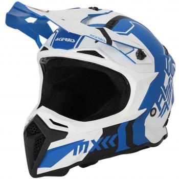 Acerbis Casco de Cross Profile 5 Blanco-Azul XS