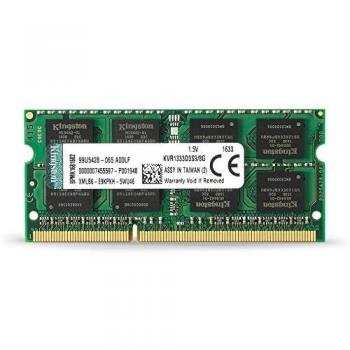 Kingston Technology KVR1333D3S9/8G RAM 8 GB 1333 MHz DDR3 Non-ECC CL9 SODIMM, 204-Pin, 1.5 V, Black