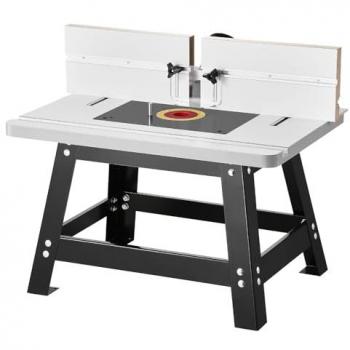 VEVOR Benchtop Router Table with Adjustable Fence, 24 x 15.7 in MDF Surface, Sturdy Metal Base, 2-1/2 in Dust Collection Port