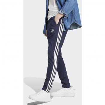 Adidas Essentials Single Jersey Tapered Open Hem 3-Stripes Pants - Men's Training Pants, Dark Blue/White, Size M