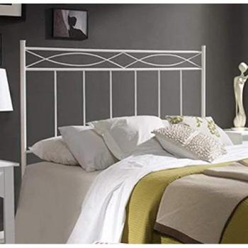 Cabecero de Cama de Forja Nova Resistente Blanco 150 cm Individual o Matrimonio