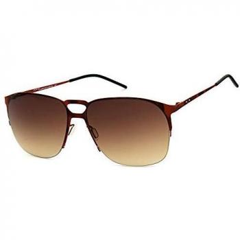 Italia Independent 0211-092-000 Brown Sunglasses for Men and Women, 57mm