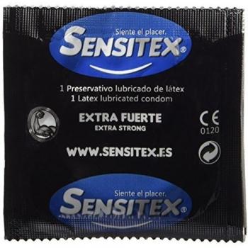 Sensitex Preservativos Extra Fuertes, Grosor 0.09 mm - 144 Preservativos