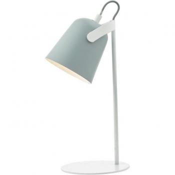 Lámpara de mesa Effie sobremesa blanco mate y gris mate con 1 bombilla de 37 cm