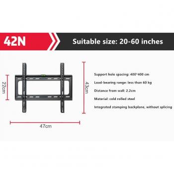 Soporte de pared universal para TV de 29 a 75 pulgadas con elevador