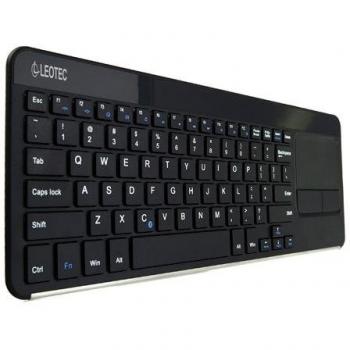 Teclado Inalámbrico Ultrafino Leotec LEWKB01 con Touchpad y Nano Receptor USB para Smart TV, Android TV y Tablet