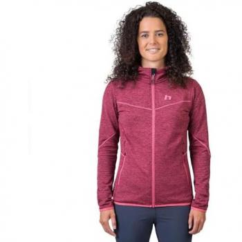 Hannah Dagnys Full Zip Fleece Hoodie for Women in Honeysuckle Mel