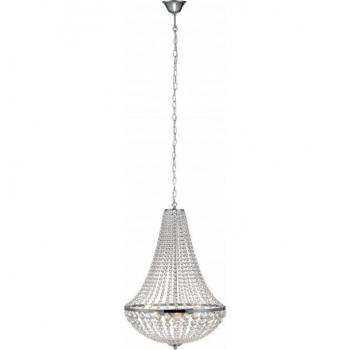 Lámpara colgante de cristal cromo 3 luces diámetro 50cm