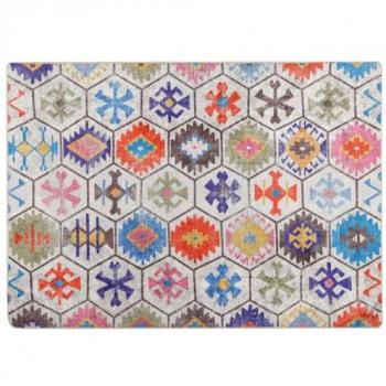 Alfombra lavable antideslizante multicolor 80x150 cm