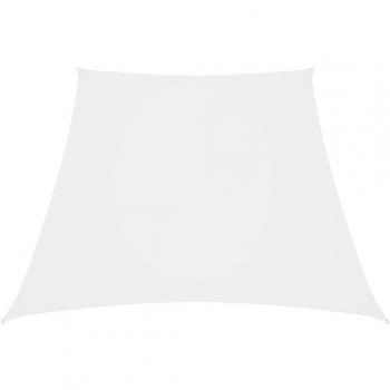 Toldo de vela trapezoidal Oxford blanco 4/5x4 m