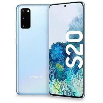 Samsung Galaxy S20 - 4G, 8GB RAM, 128GB ROM , cuádruple cámara trasera 64MP, Cloud Blue