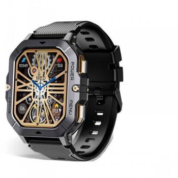 Smartwatch Oukitel BT101 Negra - Con Pantalla de 2.02 y Función para Responder Llamadas