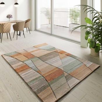 Alfombra Abstracta Multicolor Sora 40325 - Interior, disponible en 80x150, 140x200 y 160x230 cm