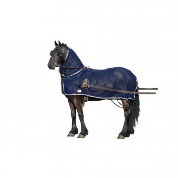 Qhp Manta Moscascoche Con Cubre Cuello Azul 155 Cm