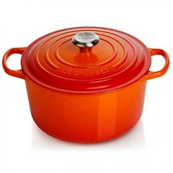 Cocotte Redonda de Hierro Fundido Le Creuset 26 cm - Color Rojo
