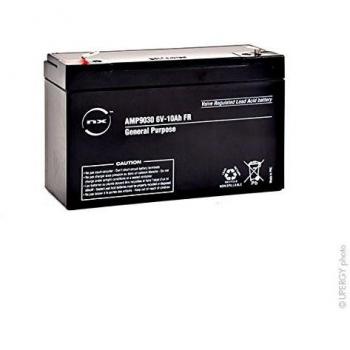 Batería AGM Sellada de Plomo 6V 10Ah F6.35