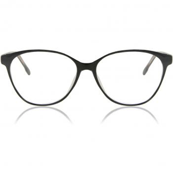 Gafas Anti-Azules Ovaladas con Montura Completa de Plástico Negros para Hombre - SmartBuy Collection