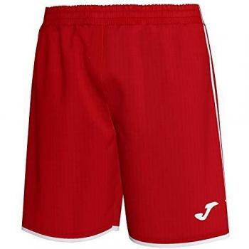 Joma Liga Red and White Men's Shorts - XL