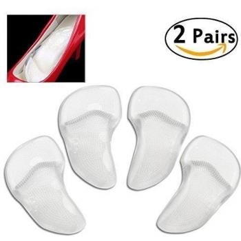 ULTNICE 2 pares de Silicona Gel Almohadilla Arco Ortesis Plantilla Pie Plano Cuidado Aliviar Dolor Plantilla