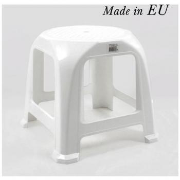 Taburete multiusos blanco de 26x26x33cm