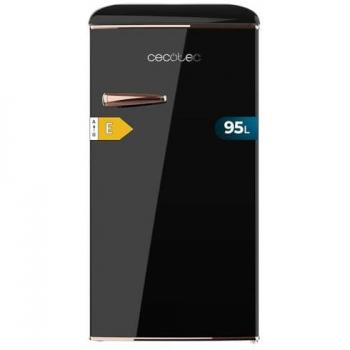 Mini Frigorífico Retro Negro Cecotec Bolero CoolMarket TT Origin 95 - 89,3 cm de Alto, 48,7 cm de Ancho, Capacidad de 95L, Bajo Consumo