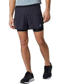 New Balance Q Speed 5 Inch 2 In 1 Shorts, Negro, L Mens