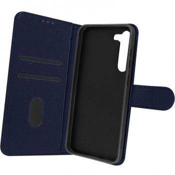 Funda para Samsung Galaxy S23 Plus con Tarjetero y Soporte de Vídeo en color Azul