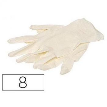 ROZENBAL 105818 10 Guantes látex un sólo Uso T-8, Variados