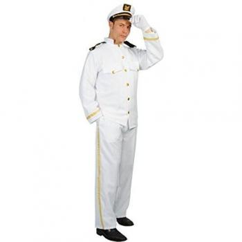 Guirca - Disfraz Capitán Cruz Color Blanco, Talla Única, 80239