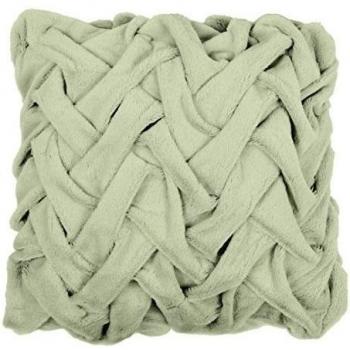 Stuco ZZ 0286-01 plisada de funda para cojín de 100% de microfibra, crudo 45 x 45 cm