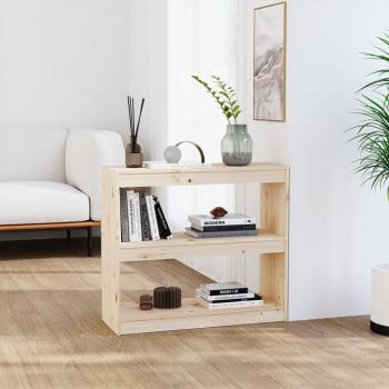 Librería/partición 80x30x71,5 cm madera maciza de pino