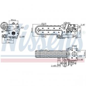 Enfriador de recirculación de gases de escape NISSENS 989413