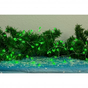 Best Season sa140, LED CLUSTER con reflectores, abetos, 72 verdes, plástico, verde, 180.0 X 3.0 X 3.0 cm