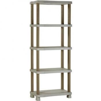 Plastiken M258513 - Estanteria de Resina con 5 estantes Space Saver 184 x 70 x 45 cm