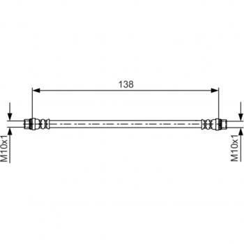 Tubo de freno BOSCH 1 987 481 625 - Latiguillo de freno, fabricado por BOSCH, número de referencia 1 987 481 625