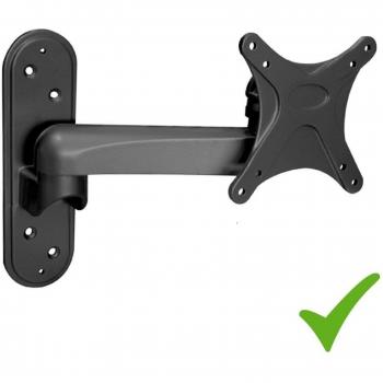 Universale TV & Monitor Pared inclinable H3 Soporte orientable giratorio para 17 - 27 pulgadas pantallas planas