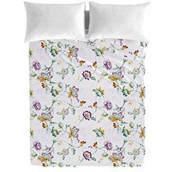 Victorio & Lucchino Magnolia Juego de sábanas para Cama de 135 cm, Blanco/Multicolor