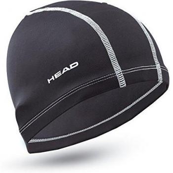 Head Cap Lycra - Gorro de Buceo Unisex, Color Negro