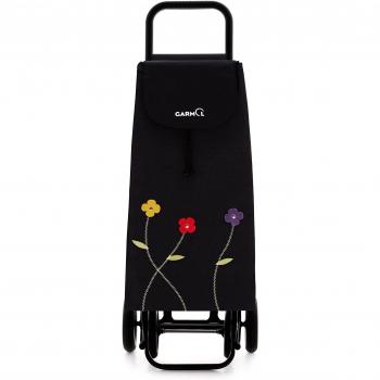 Garmol 230G4 FB C653 Carro de Compra 4 Ruedas, Tela, Negro, 40x27x105 cm