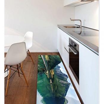 Alfombra Vinílica Elegante y Agradable 180x50 cm para Cocina