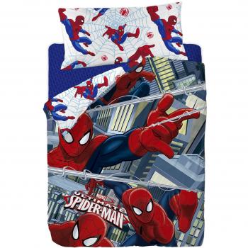 Marvel Spiderman Funda Nórdica, Algodón-Poliéster, Multicolor, Cama 80/95