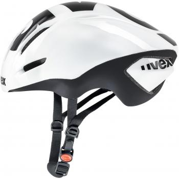 Uvex Edaero Casco de Ciclismo, Unisex Adulto, Blanco/Negro, 58-61 cm