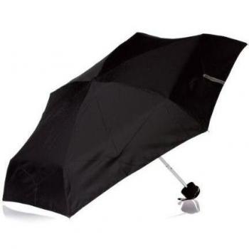 Lifeventure, Black Trek Umbrella, Telescopic, Small, Unisex-Adult, One Size