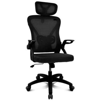 Silla Ergonómica Drift DRAIR35 con Respaldo de Malla, Reposabrazos Abatibles, Soporta Hasta 120 kg, Negra