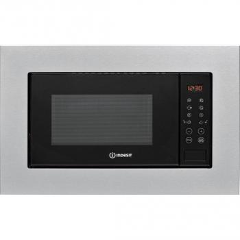 Microondas Integrable Indesit MWI 120 GX con Grill, 20L, 800W, Acero Inoxidable