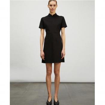 Vestido de punto Milano con cuello coreano