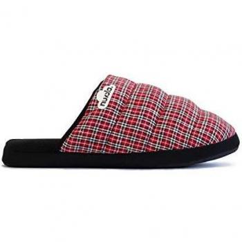Zapatilla de Estar por casa NUVOLA®,Zueco Scottish Suela Goma.Zapatilla de Invierno Hombre/Mujer/Unisex/Niño-Interior/Exterior-Suela de Caucho Natural Antideslizante-Diseñadas en Barcelona-26 al 47